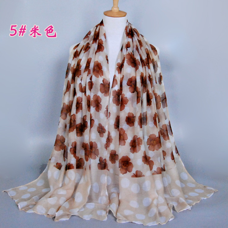 Wholesale women floral shawl scarf