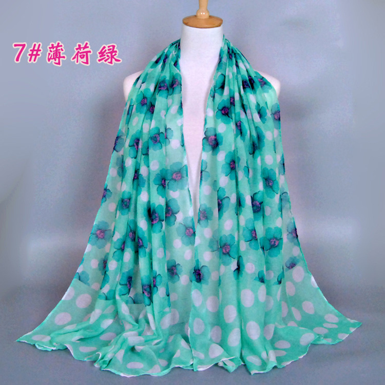 Wholesale women floral shawl scarf