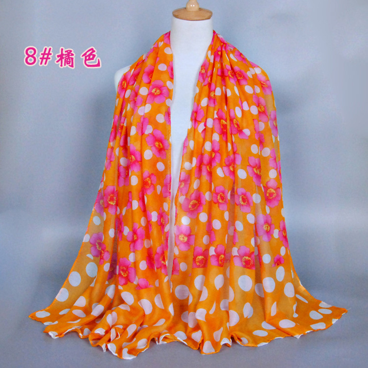 Wholesale women floral shawl scarf