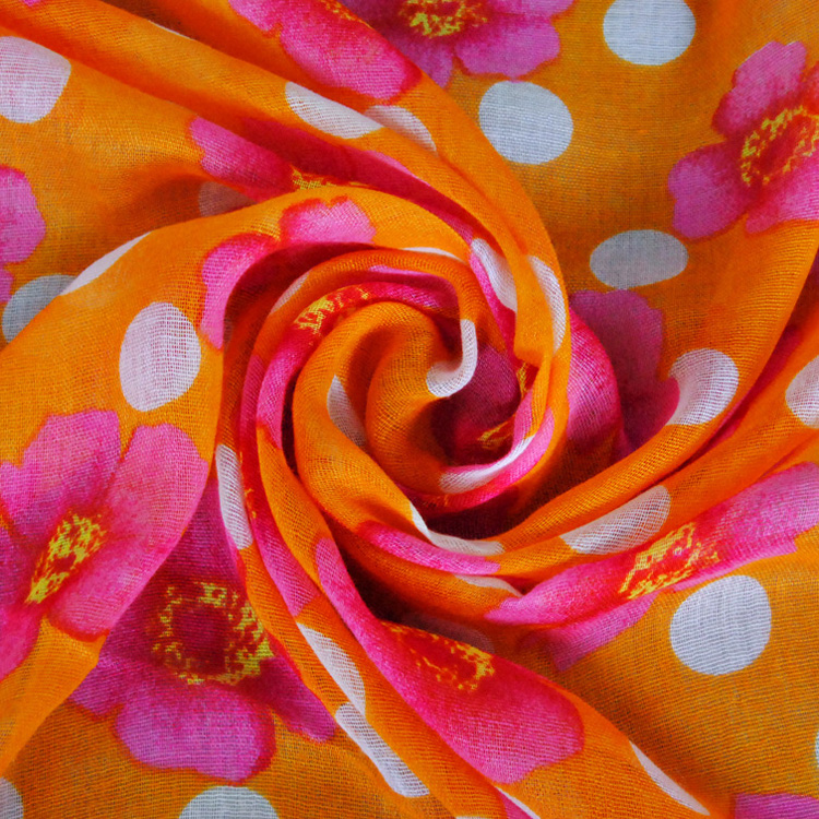Wholesale women floral shawl scarf