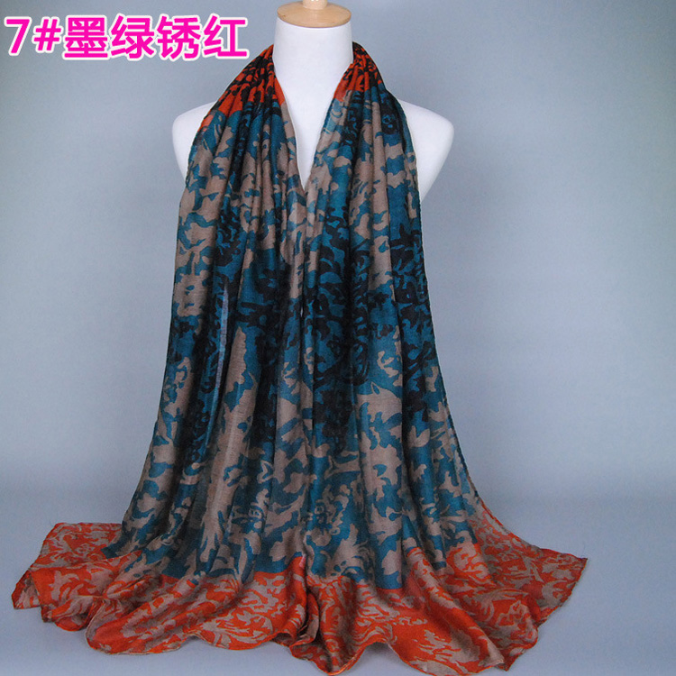 Wholesale hand dyed silk scarves