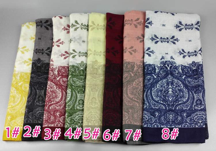 Wholesale blue and white scarf