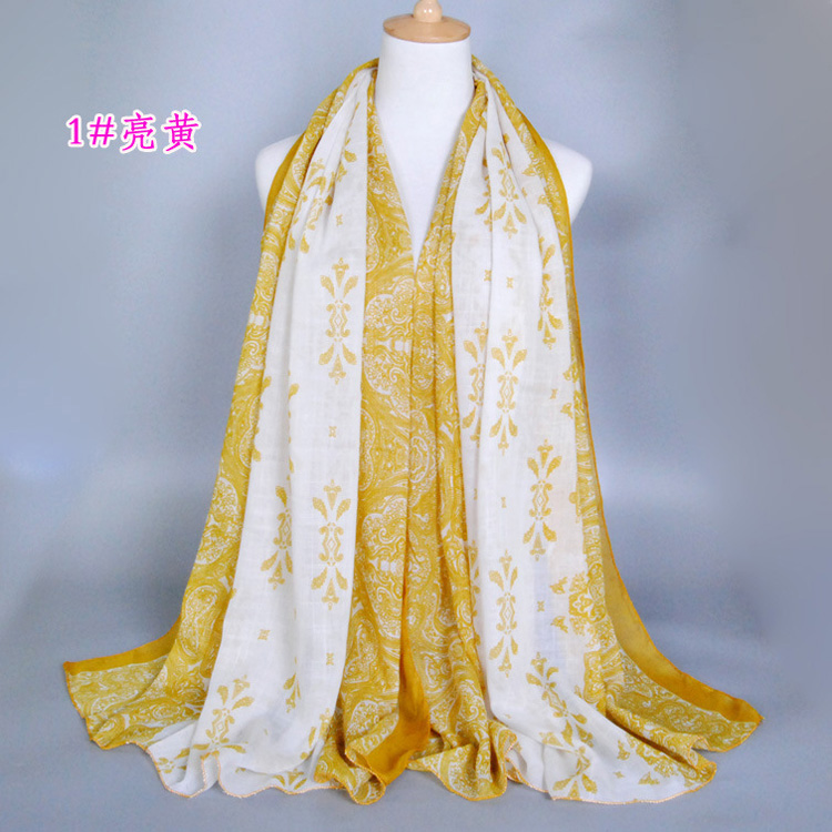 Wholesale blue and white scarf