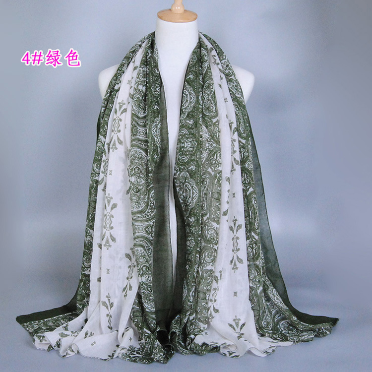 Wholesale blue and white scarf