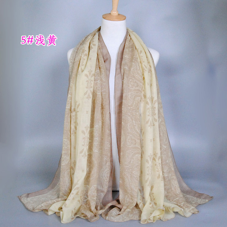 Wholesale blue and white scarf