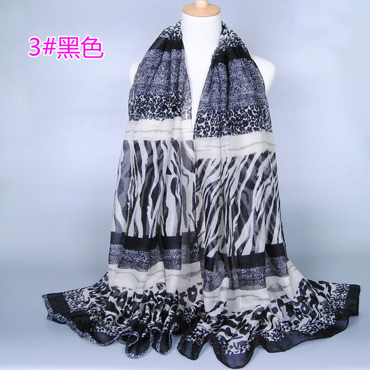 Wholesale leopard viscose scarf fashion