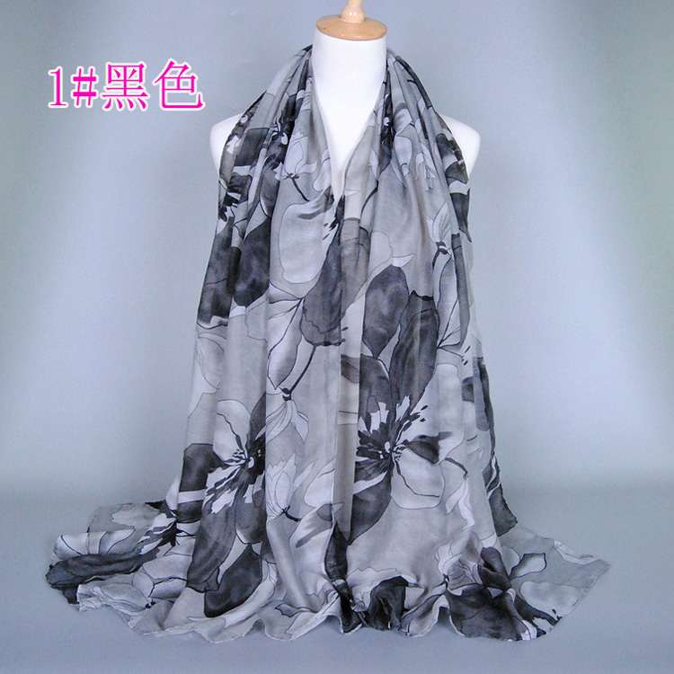 Wholesale viscose cotton neck scarf