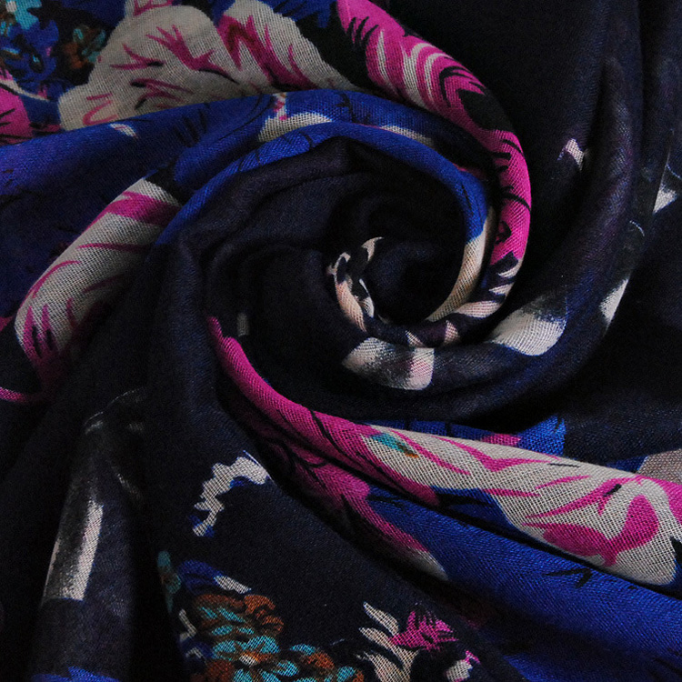 Wholesale rose floral viscose scarf