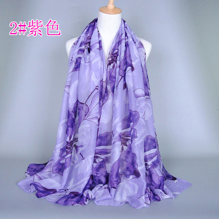 Wholesale viscose cotton neck scarf