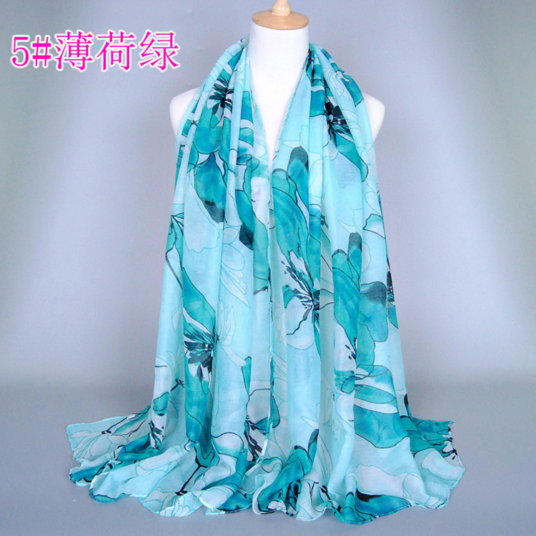 Wholesale viscose cotton neck scarf
