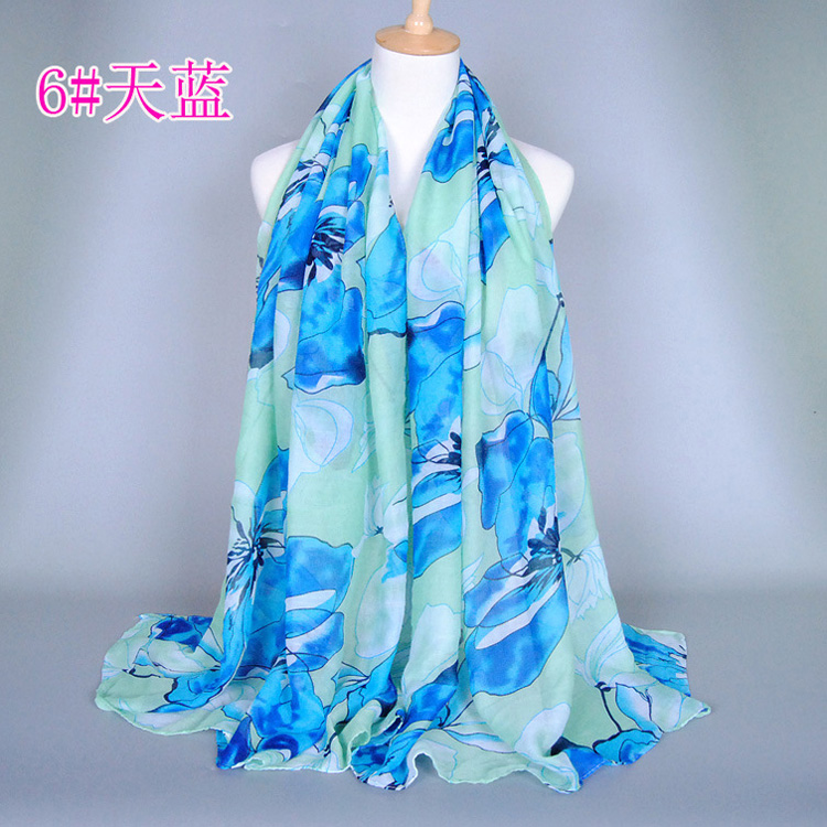 Wholesale viscose cotton neck scarf