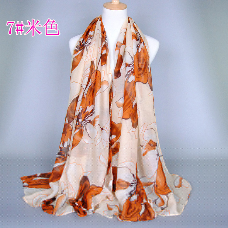 Wholesale viscose cotton neck scarf