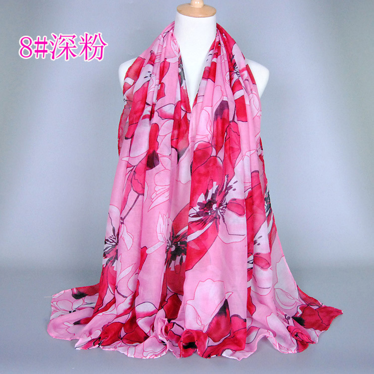 Wholesale viscose cotton neck scarf