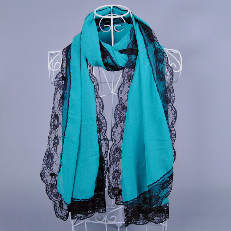Wholesale lace chiffon scarf