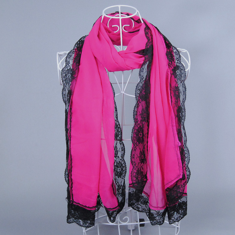 Wholesale lace chiffon scarf