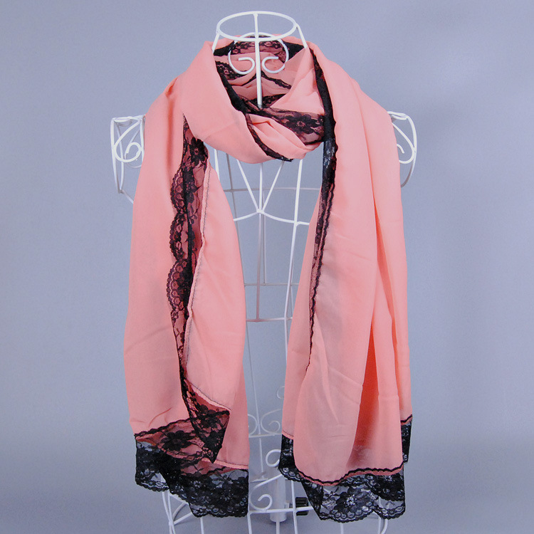 Wholesale lace chiffon scarf