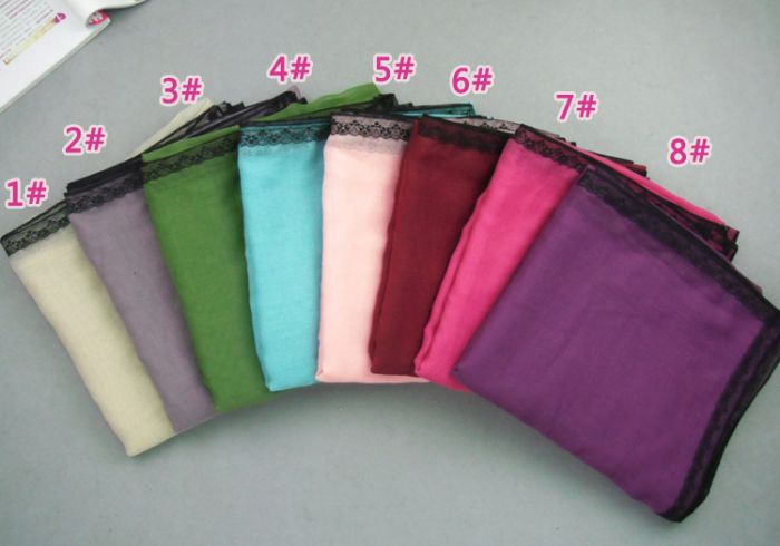 Wholesale lace cotton scarf