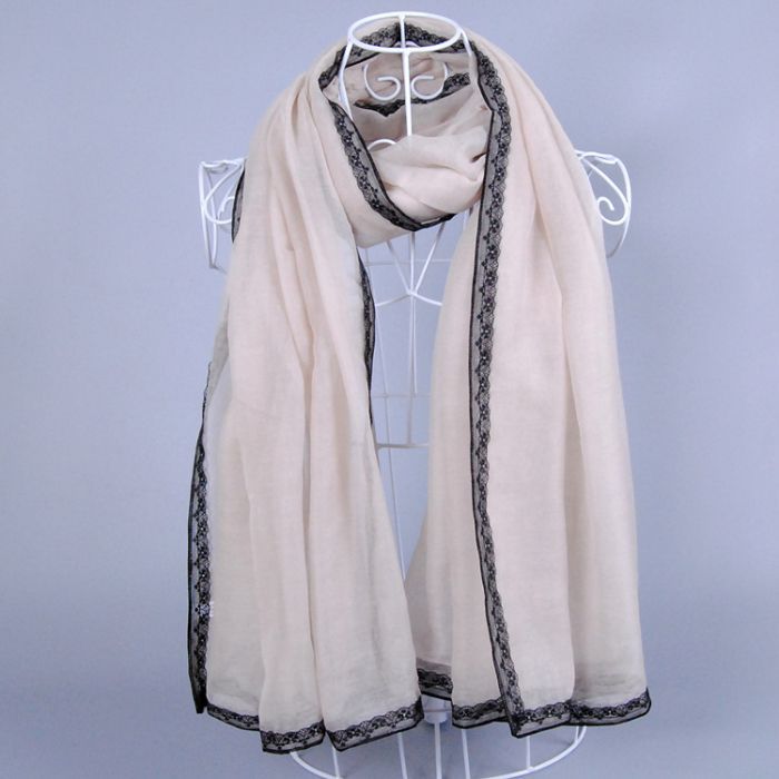 Wholesale lace cotton scarf