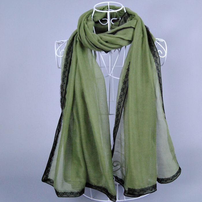 Wholesale lace cotton scarf
