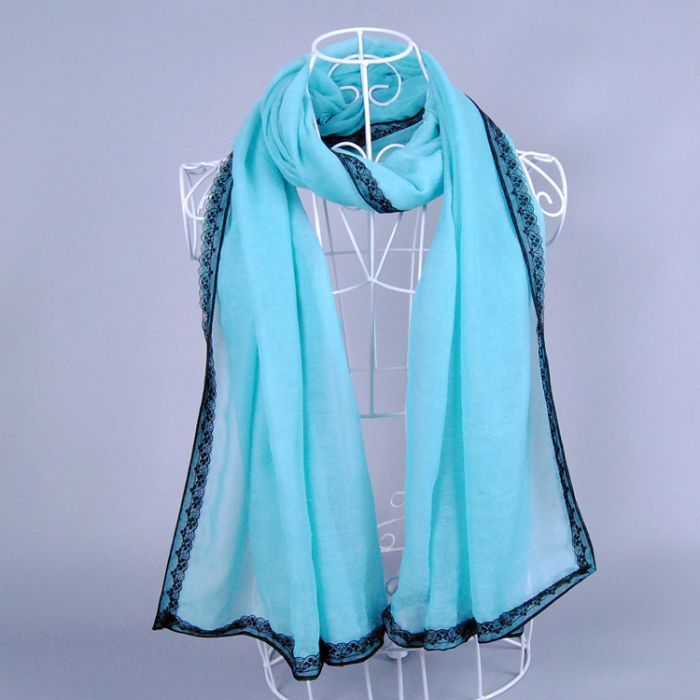 Wholesale lace cotton scarf