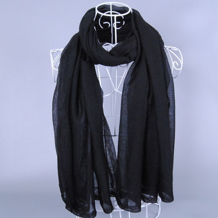 Wholesale lace cotton scarf