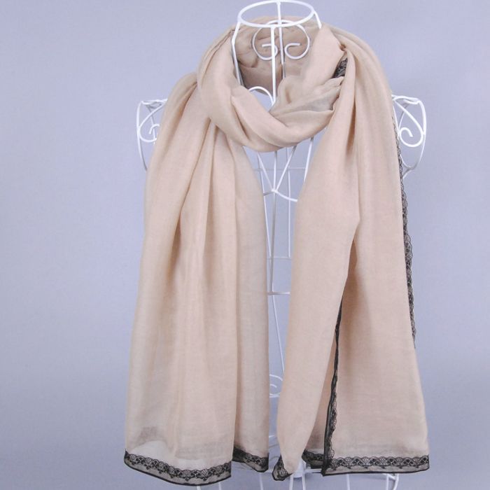 Wholesale lace cotton scarf