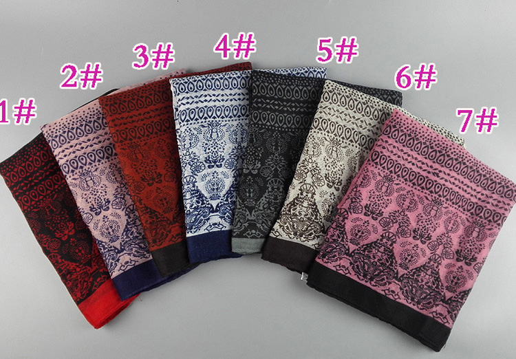 Wholesale viscose vintage soft scarf