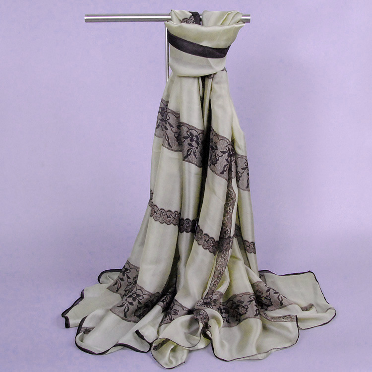 Wholesale lace silk scarf