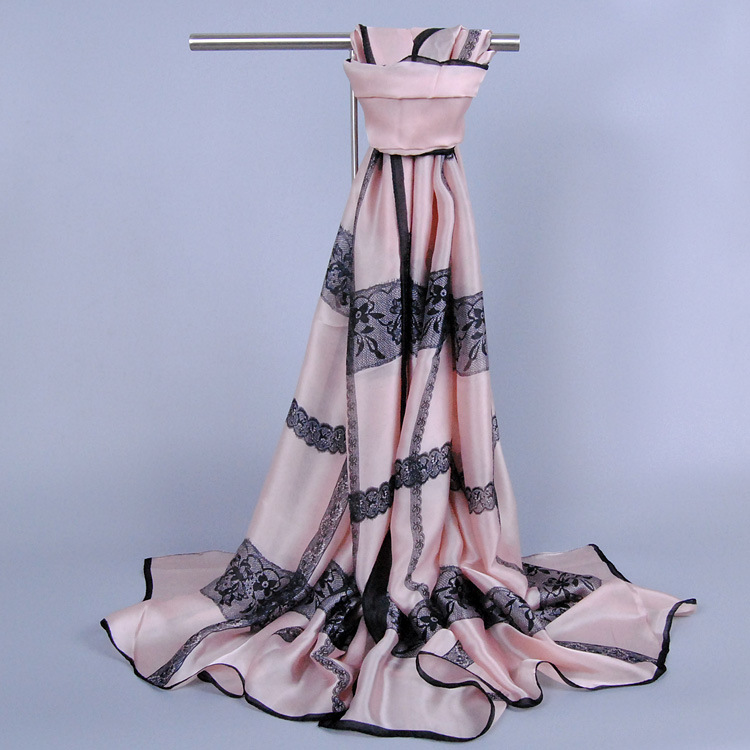 Wholesale lace silk scarf