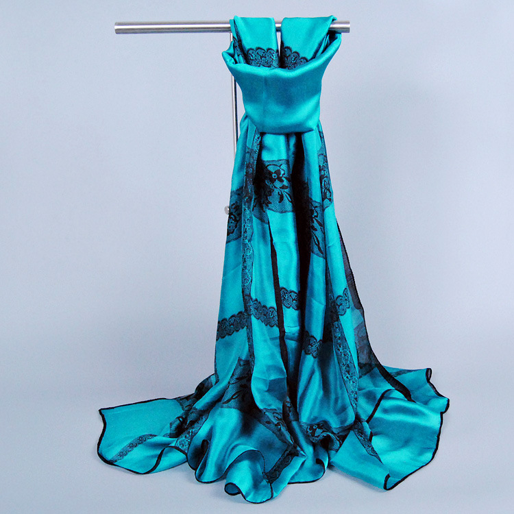 Wholesale lace silk scarf