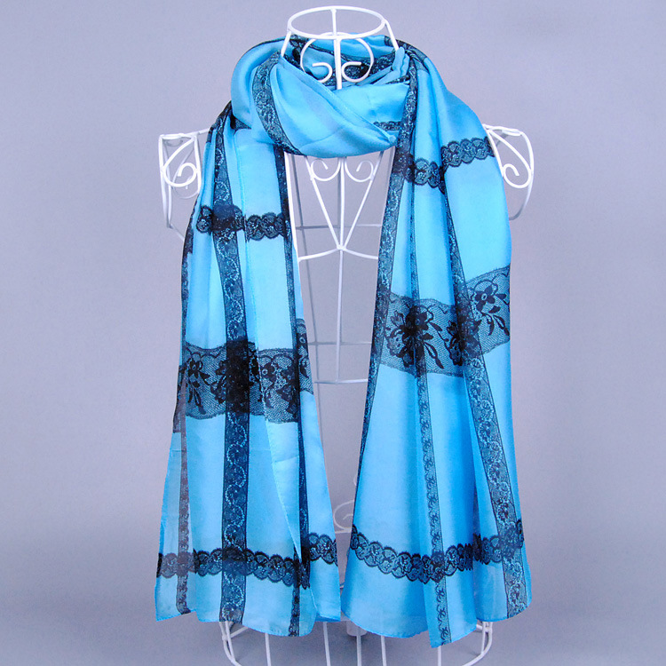 Wholesale lace silk scarf