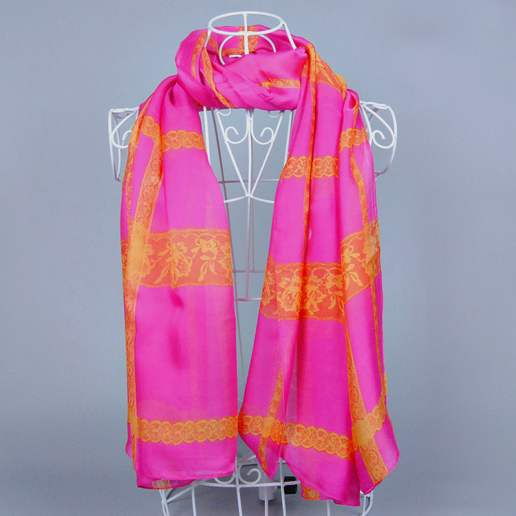 Wholesale lace silk scarf