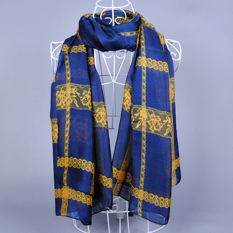 Wholesale lace silk scarf