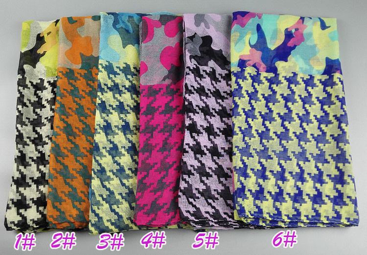 Wholesale viscose camouflage scarf
