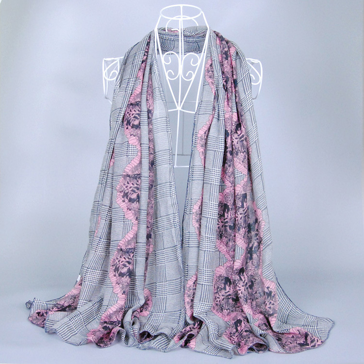 Wholesale cotton twill printed scarf