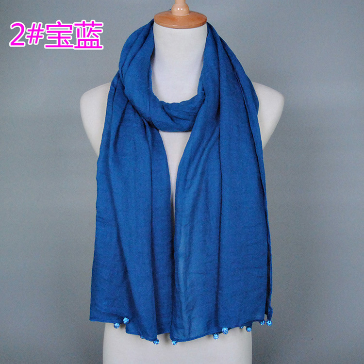 Wholesale pure cotton fashion scarf