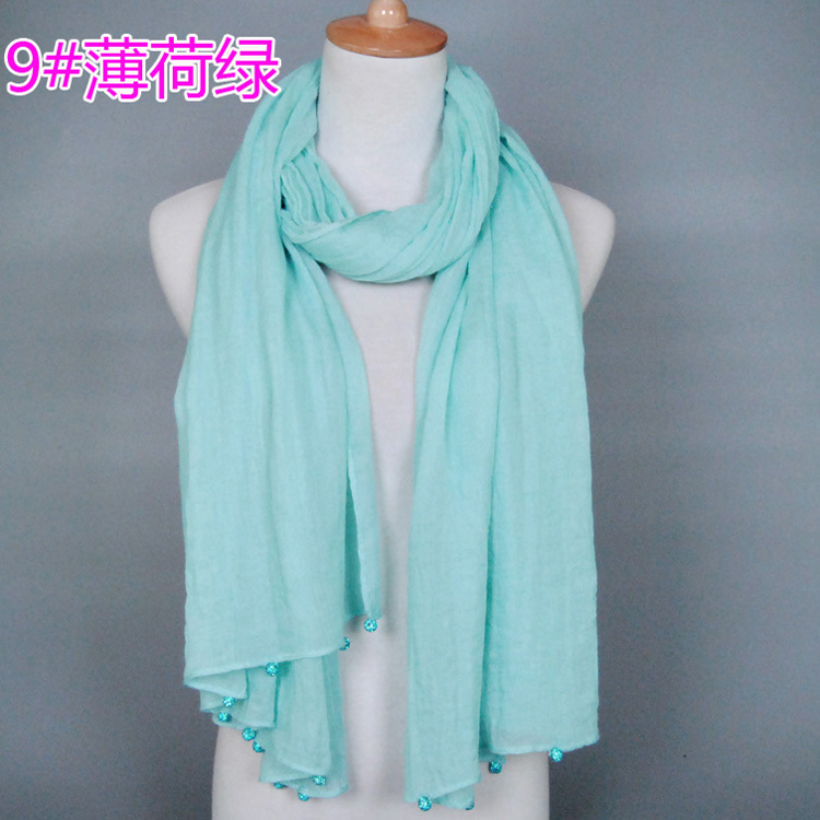 Wholesale pure cotton fashion scarf