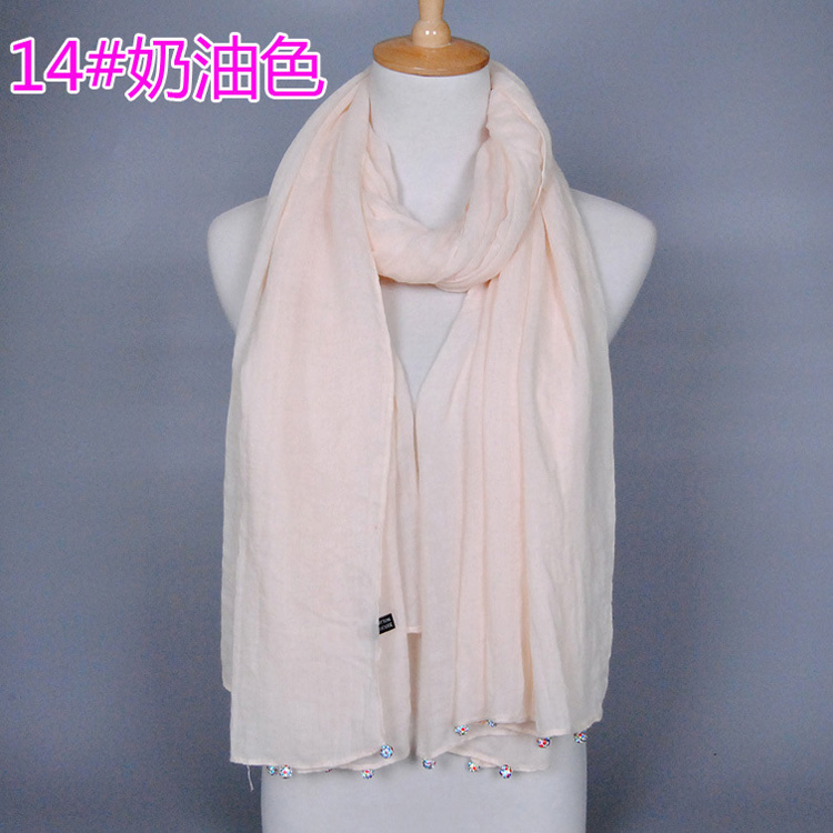 Wholesale pure cotton fashion scarf