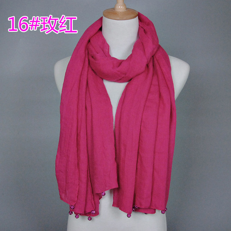 Wholesale pure cotton fashion scarf