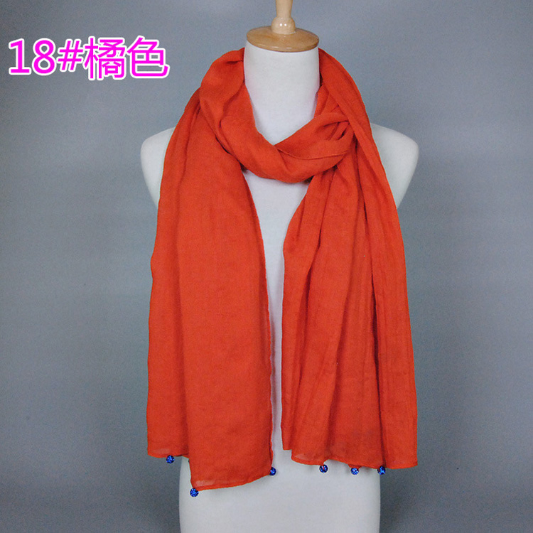 Wholesale pure cotton fashion scarf