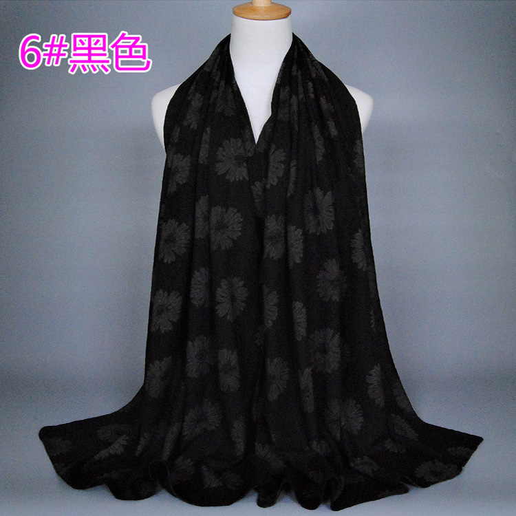 Wholesale cotton sunflower scarf