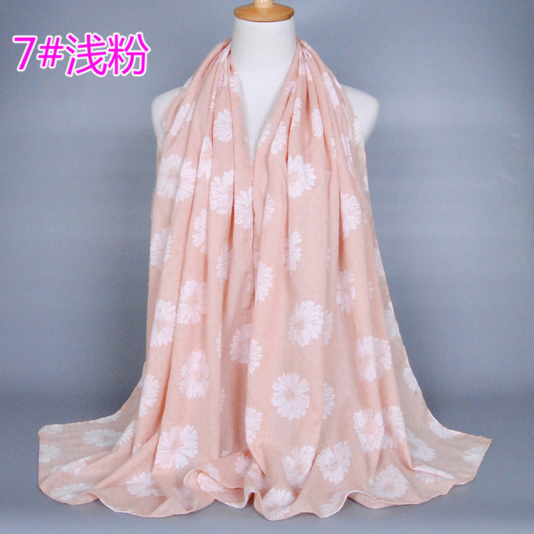 Wholesale cotton sunflower scarf