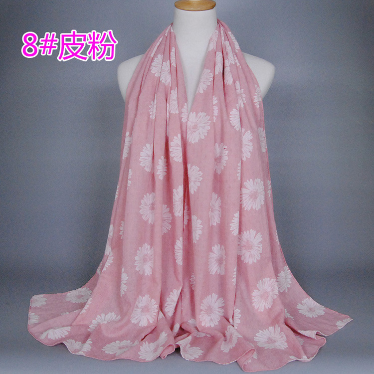 Wholesale cotton sunflower scarf