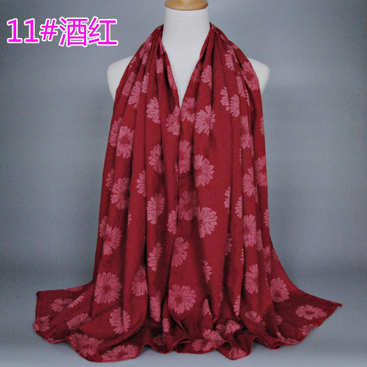 Wholesale cotton sunflower scarf