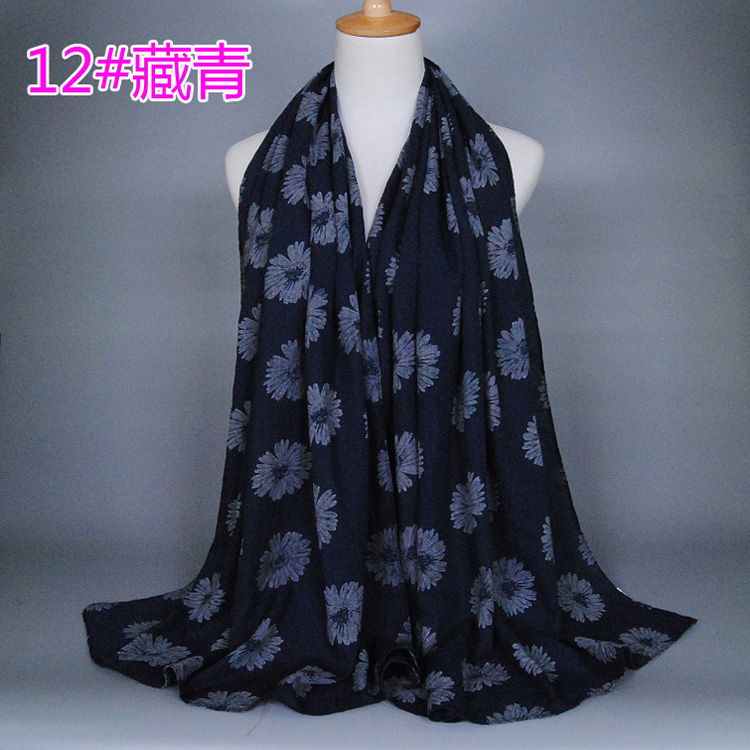 Wholesale cotton sunflower scarf