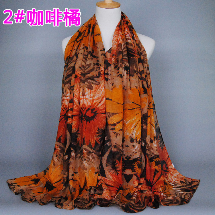 Wholesale sunflower infinity scarf