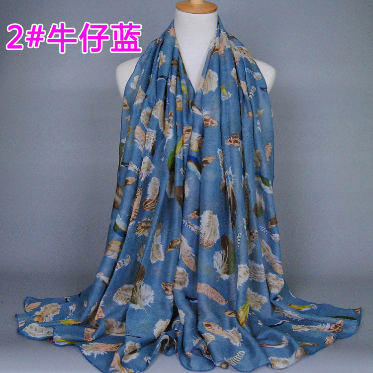 Women thin viscose scarf wholesale