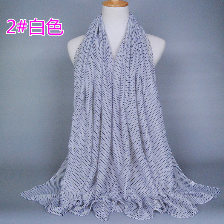 Wholesale polka dot viscose scarf