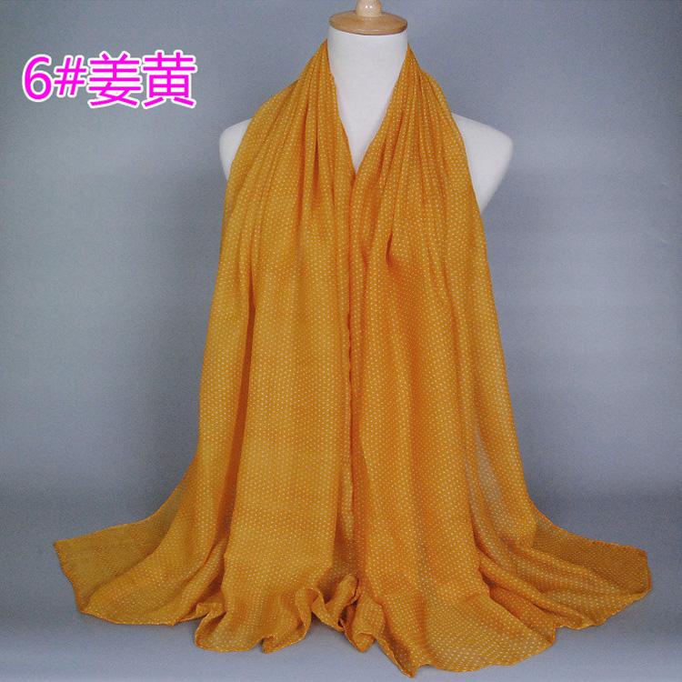 Wholesale polka dot viscose scarf