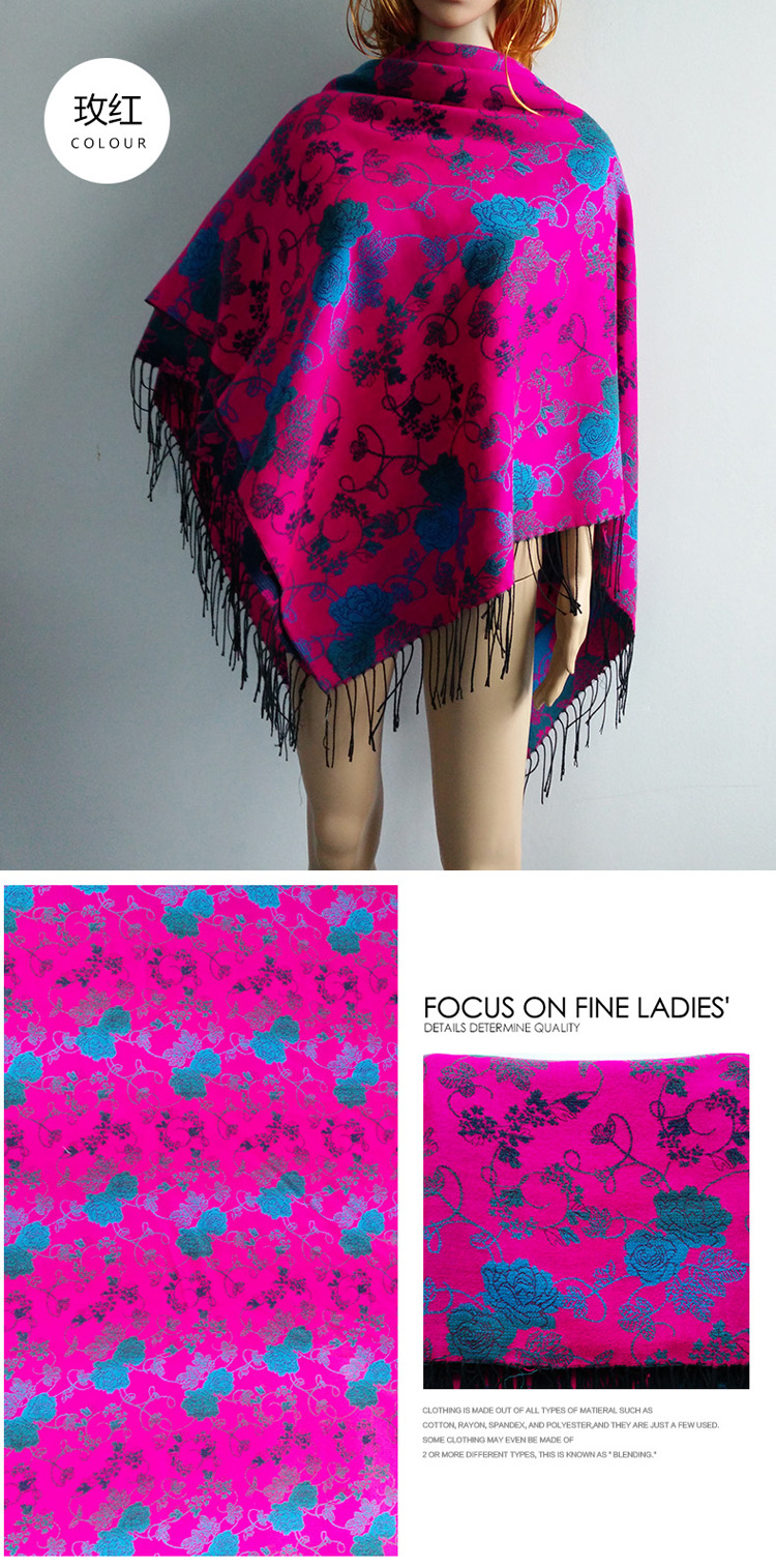 Wholesale polyester winter warm scarf